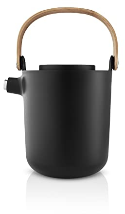 EVA SOLO | Nordic Kitchen Tee-Thermoskanne 1,0 l | Moderne Isolierkanne – für Tee – mit eingebautem Teefilter | Black