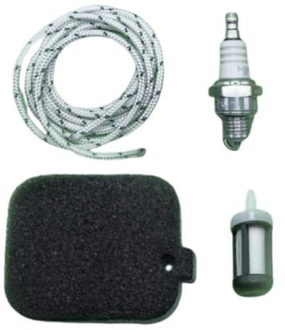 1 Set for Stihl Laubbläser Reparatursätze Luftfilter + Kraftstofffilter + Zündkerze + 1M Zugschnur for BG45 BG50 BG55 BG85 BR45C SH55 SH85