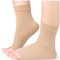 Calcetines de compresión de tobillo Cozlow (grandes, beige), tobillera eficaz con compresión de 20-30 mmHg para aliviar el dolor de pies, funda de soporte para tobillo