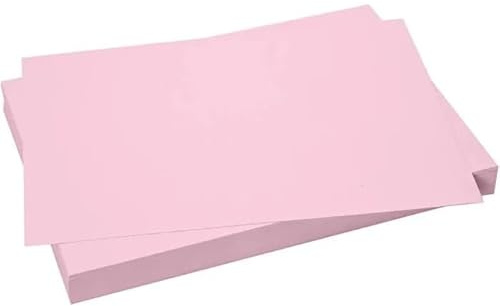 artdee® Bastelkarton – DIN A2 (42 x 60 cm) / 180 g/m² / Hellpink – Tonpapier für Jedermann – Buntpapier zum Basteln – für grenzenlose Gestaltungs- und Bastelmöglichkeiten