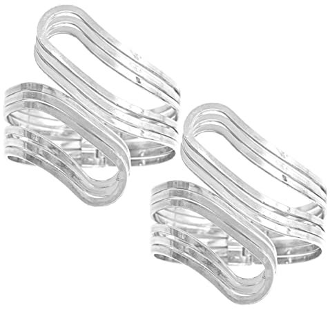 TOPBATHY 2stücke Metall Vorhang Raffhalter Mit Clips Vorhangringe Aus Legierung Hohle Raffhalter Für Vorhänge Einfach Befestigen Für Schlafzimmer Und Wohnzimmer