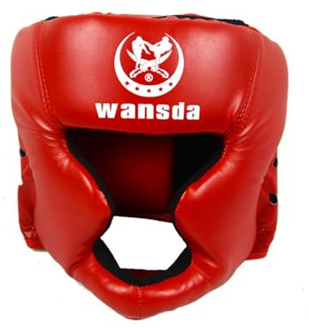 Casco de Boxeo MMA Ajustable - Protector de Cabeza de Cuero PU para Muay Thai, Judo, Kickboxing - Profesional Fighting Head Guard Sparring