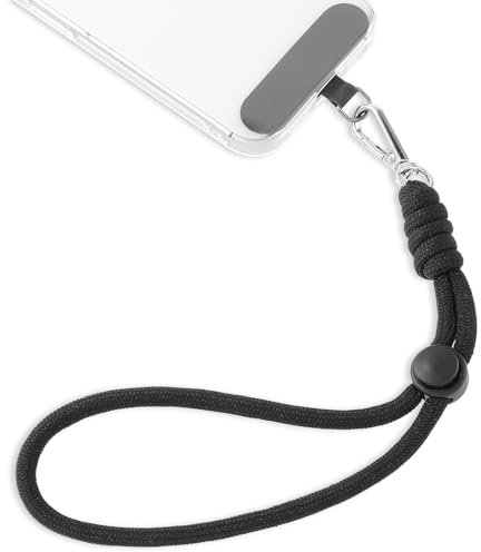 Amabro Cordon Telephone Portable,Dragonne Telephone Portable,Laniere Telephone Portable Dragonne De Poignet Réglable Pour La Plupart Des Smartphones Anti Perte Avec Patch Ultra Fin Pour Appareil Photo