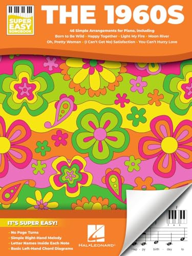 The 1960s - Super Easy Songbook. Vocal And Piano.
