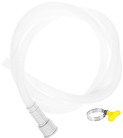 Mikikit 2m Air Conditioner Drain Hose Portable Drain Hose for Mini-split Units Replacement Tubing for Window