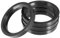 BASTOUR 4 Piezas Centradores de Llantas, Anillos Centradores de Buje de Rueda de Plástico, Coche Eje Centrados Anillos Anillos de Centrales, Coche Cubo Céntricos círculos, 66.6-57.1, Negro