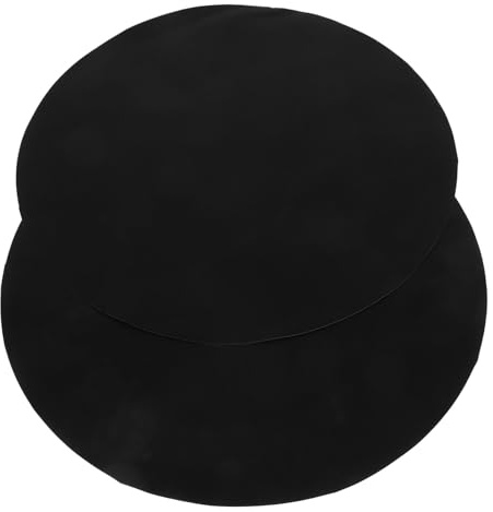 YARNOW 2Pièces Tapis de Barbecue Rond Lot de Tapis de Cuisson Antiadhésifs Réutilisables pour Grillades pour Légumes Poisson et Brochettes Facile à Nettoyer