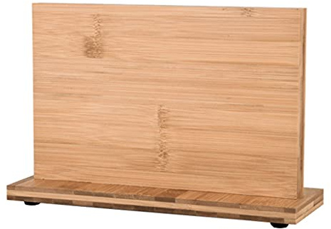 Juego de 1 bloque magnético para cuchillos de bambú natural