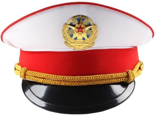 Casiler Marineoffiziersmütze, Verstellbare Armeemütze, Schirmmütze Für Offiziere, Abzeichen, Militär-schirmmütze, Halloween-Cosplay-kostümzubehör