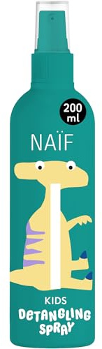 Naïf – Entwirrspray für Kinder ab 3 Jahren – Für weiches, leicht kämmbares Haar – Sanfte Formel – 0% SLES – Dermatologisch getestet – 200 ml