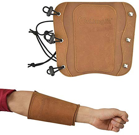 SHARROW Bogenschießen Armschutz Leder Armschoner Traditionelle Arm Guard Schutzausrüstung Bogensport Zubehör