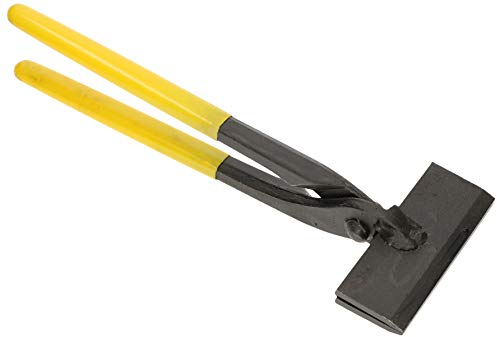 KOTARBAU® Pinza per lamiera, 100 mm, diritta 0º, pinza piegata forgiata per coperture per la piegatura di lamiere con impugnatura in gomma