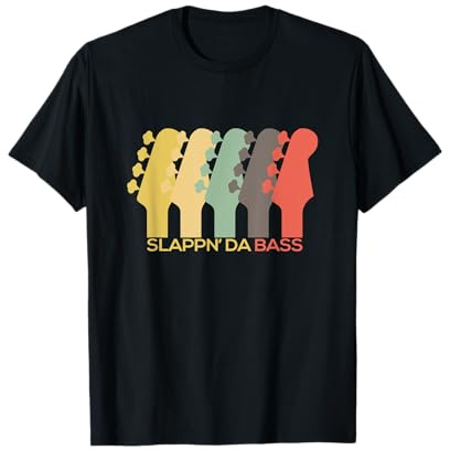 Vintage Bass Gitarre Jazz Rock Rhythm Kopfplatte Shirt T-Shirt