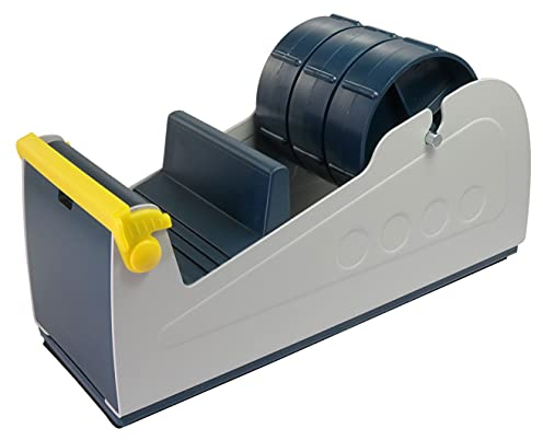 Tischabroller mehrfach | bis zu drei Klebebänder gleichzeitig | mit Metallrahmen und Messerschutz | hochwertig & schwer