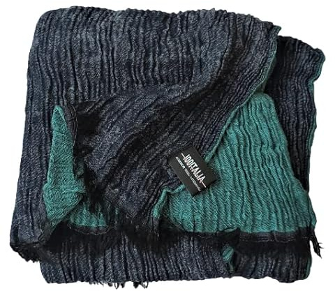 100ITALIA Écharpe unisexe Pashmina jaquard effet froissé. Modèle Cozy_Up., Taille Unique