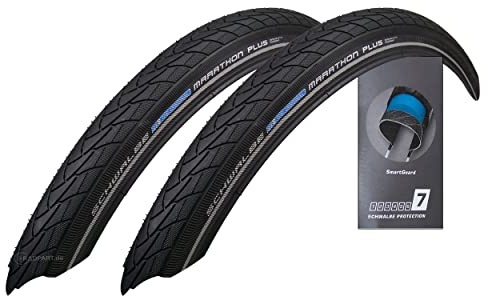 2X Schwalbe Marathon Plus 28-622 Drahtreifen SmartGuard 28x1.10 Fahrradreifen