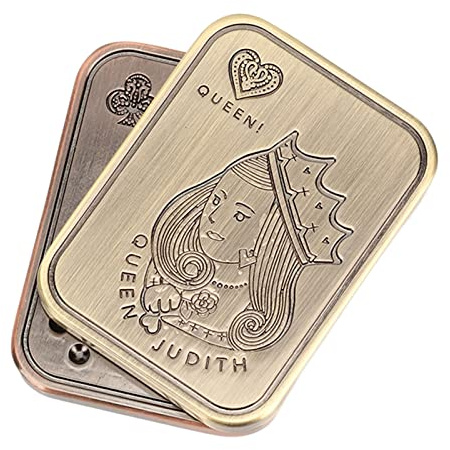 Luqeeg ADHS Push Slider Spielzeug Magnetisches Slider Spielzeug Metall Poker Push Card Rotating Toys Adult Stress Relief Push Slider Sensorisches Spielzeug Autismus für Schüler Erwachsene