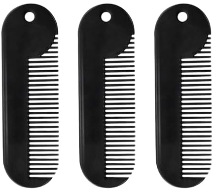 minkissy 3 st hårborste för män små skäggkammar för män ansiktshårkam för män skägg mustasch kam män kamma män kam skägg kam för män man fickkam mini