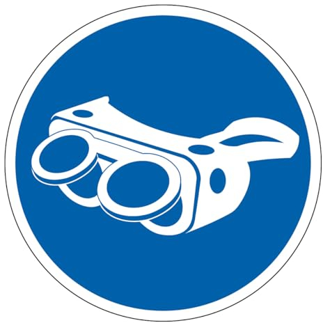 M222 - Augenschutzmaske Pflicht - Pflichtsignal - Maße nach Wahl - Norm ISO 7010
