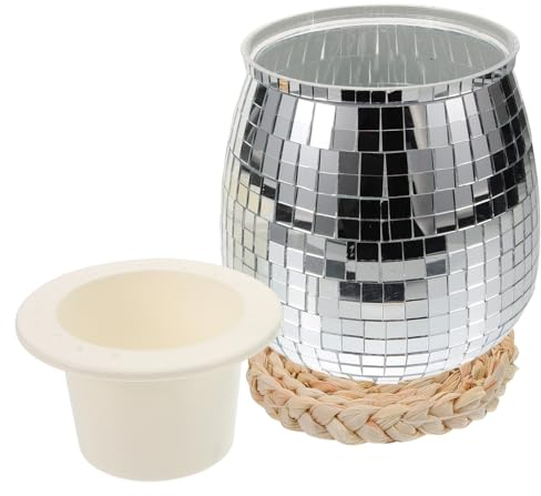 Sosoport Hanging Baskets Disco Balls Planters for Indoor Plants Decorative Disco Planter Easy Cleaning Modern Style Decor