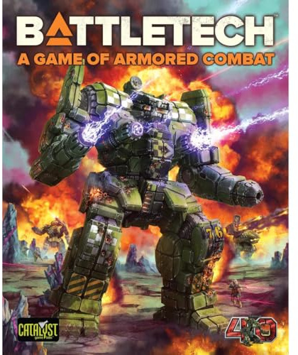 BattleTech Game of Armored Combat 40th Anniversary by Catalyst Game Labs, Strategie-Brettspiel, für 2 Spieler und ab 14 Jahren