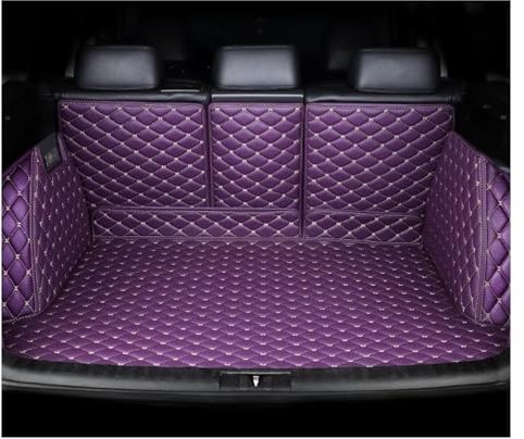 DZSJUNCHENSM Kofferraumwanne Für VW Für T-ROC November 2017-Heute Maßgefertigte Kofferraummatte Kofferraummatten Kofferraummatten(Color:Lila)