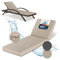 Beautissu Cuscini per sedie a sdraio da giardino Impermeabili Cuscino per sdraio 190x60 cm Cuscino resistente alle intemperie ad asciugatura rapida Lavabile - Cuscini per sdraio da giardino Beige