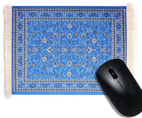 CHTME Teppich Mauspad 1 Stück Vintage-Retro-Boho-Mauspad Perser Mousepad orientalischer Teppich als Mousepad Tisch Mini Teppich Mauspad Büro Zubehör für Büro Zuhause Laptop und Computer