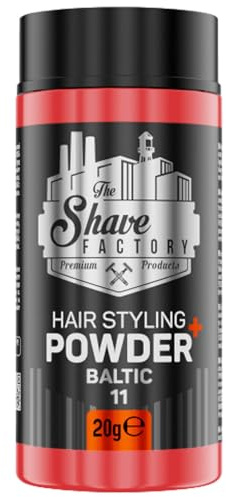 The Shave Factory Hair Styling Powder (20g) - Powder Wax, Styling Powder, Volumizing Powder for Hair, Hair powder with matt effect for women & men (BALTIC)