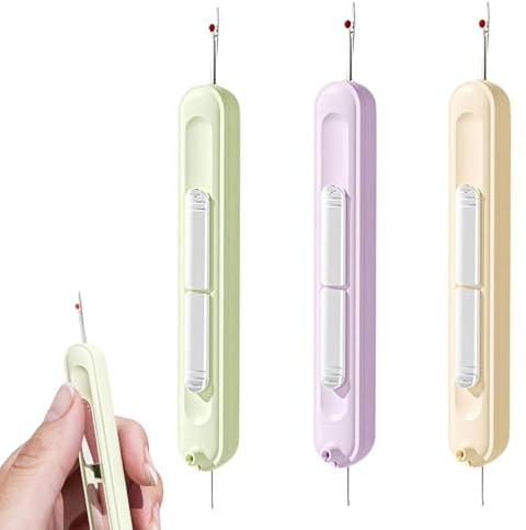 YEWCEP Ago 2 in 1 e separatore per cuciture, 3 pezzi di ago, per cucito a mano, artigianato, accessori per trapuntatura