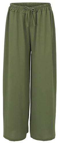 Malito - Pantalones Marlene para mujer con estampado animal - pantalones culotte suaves y fluidos - pantalones de verano holgados - pantalones de ocio de tendencia 2306, 36-44