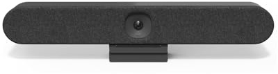Logitech 960-001577 Rally Bar Huddle 4K UHD Système de vidéoconférence tout-en-un - Caméra PTZ 4K, haut-parleur et microphones intégrés, WIFI, Bluetooth, GbE, CollabOS, PC/MAC - Graphite (renouvelé)