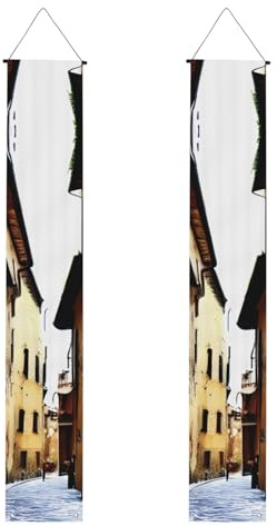 Veranda-Banner, Motiv: Italien toskanischer Druck, Outdoor-Banner, Thanksgiving-Dekorationen, für alle Feiern