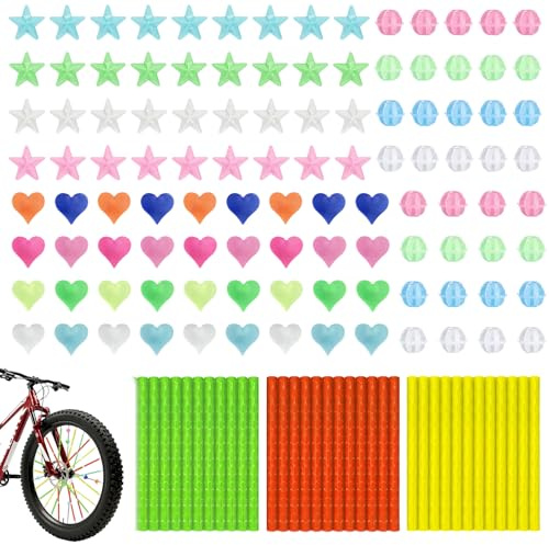 QyizuiPcn Speichenreflektoren Fahrrad, 144-teiliges Set mit Katzenaugen Fahrrad Reflektoren Speichen, Sicherheitsausstattung für Nachtfahrten, Einfache Montage an Standard-Fahrradspeichen