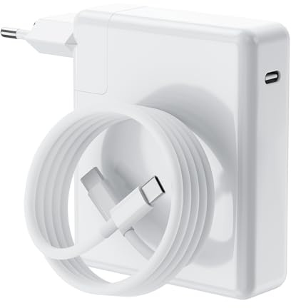 Cargador USB-C 140W PD 3.1, Cargador Rápido Compatible con MacBook Pro 13/14/15/16, MacBook Air 13/15 (2016-2026, M1/M2/M3/M4/M5), iPad Pro/Air/Mini, Incluye Cable USB-C 5A de 2m