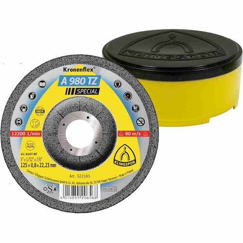 25 x Klingspor A 980 TZ Trennscheiben, 115 x 0,8 x 22,23 mm gekröpft