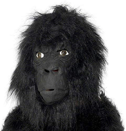 PARTY DISCOUNT Latexmaske Gorilla, schwarz