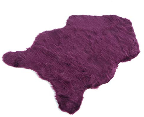 Faux Fårskinn Pälsmatta Mjuk Matta Område Matta för Sovrum Soffa Golv Vardagsrum Inredning Heminredning(lila)
