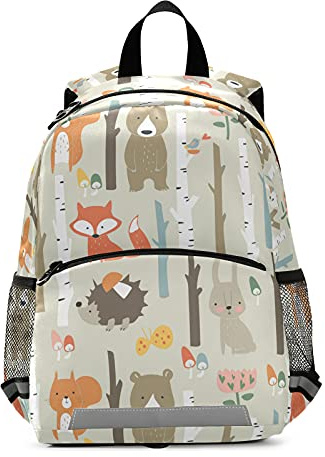 Funny Fox Kleinkind-Rucksack für Kinder, Jungen, Mädchen, Alter 3–6, Vorschul-Mini-Rucksack mit Leine, fuchs, Einheitsgröße