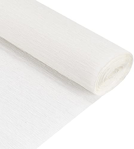 sourcing map Krepppapier zum Basteln Ersatz Werkzeug 7,5 Fuß lang 20 Zoll breit 2 Stück Weiß