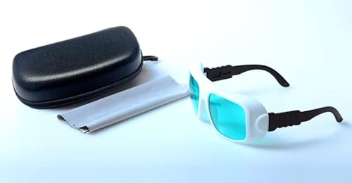 Laserbrille Anti-Rotlicht Schutzbrille He-Ne Laser Schutzbrille 650nm Rotlicht Schutzbrille 600-700nm O.D4+