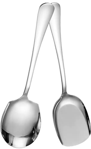 Kichvoe Cucchiaio in Acciaio Inossidabile Da Portata Utensile Per Servire Cibo Adatto Per Buffet Banchetti Ristoranti Casa e Altri Eventi