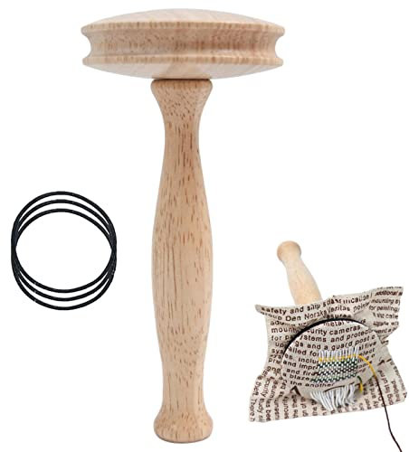 Dous Stopfpilz-Set, Glatter Holzpilz, Flickengewebe-Reparaturwerkzeug-Set Mit Starkem Griff Und Allmählicher Krümmung Zum Nähen Von Fäden, Socken, Pullovern, Hosen, Mützen, Schals