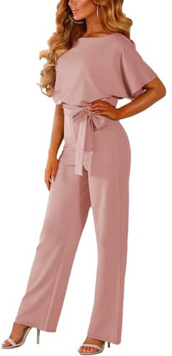 amropi Monopezzi e Tutine da Donna Tuta Lungo a Gamba Larga Pantaloni Elegante Jumpsuit