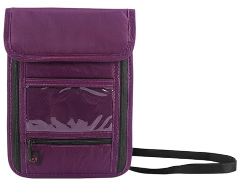 DONGKER Brustbeutel mit RFID-Schutz, Wasserdicht Reisegeldbeutel, Sicherheit Brusttasche für Herren Damen für Smartphone und Reise Dokumente, Guter Urlaubsbegleiter