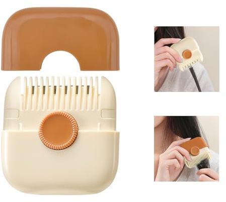 2-in-1-Haarschneidekamm & Styling-Werkzeug, Mini-tragbares Split-End-Entfernung, doppelseitiges Design für dünner werdendes Haar & Schneiden