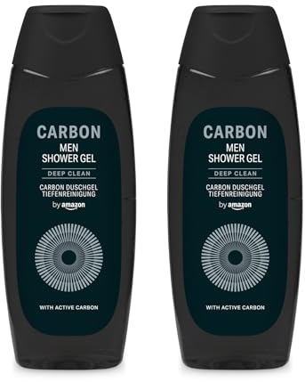 by Amazon Men Carbon Shower Gel, 2 x 500ml