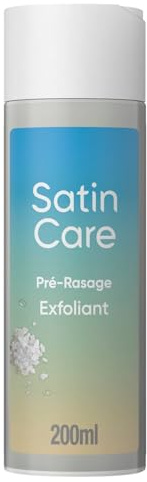 Satin Care Gommage Exfoliant Pré-Rasage Au Sel Marin – Exfoliant Pour Une Peau Douce, Exfoliant Hydratant Préparation Au Rasage, Produits De Rasage Pour Femme, 200ml