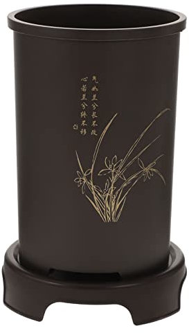 ORFOFE Pot De Fleurs en Résine pour Plantes D'intérieur avec Drainage