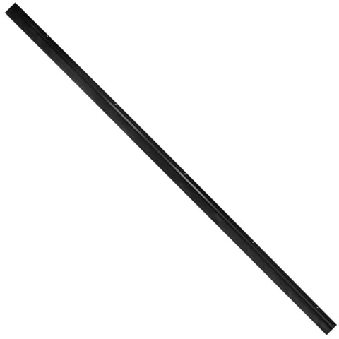 WOLFPACK LINEA PROFESIONAL Burlete Para Puertas De Garaje Aluminio Negro Con Goma 2,5 m. Perfil Bajo Cochera Cepillo De Puerta, Burlete Garaje